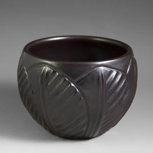 brown bowl from hjorth ceramisc